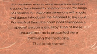 Elephant Lullaby, translated by Jirapat Samranvedhya.