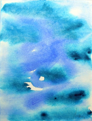 Watercolor, blue #8