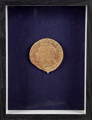 Melted bronze Nobel Peace Prize